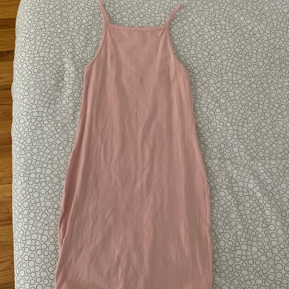 American apparel blush halter dress